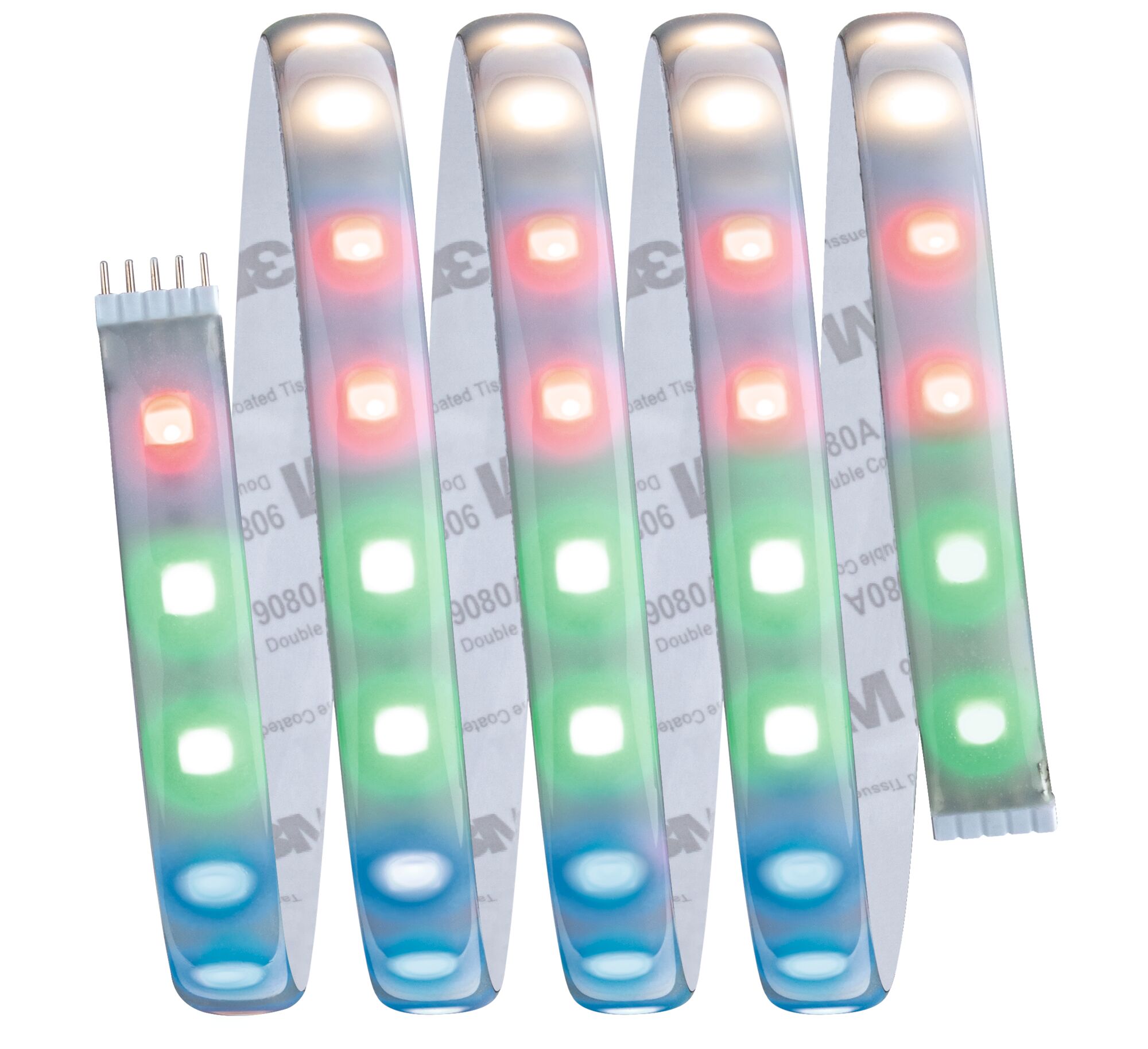 Bunte LED-Lichtleiste mit flexiblen RGB-Dioden für individuelle Beleuchtung und Dekoration