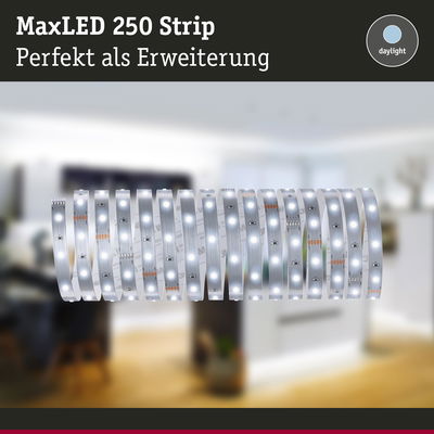 MaxLED 250 Strip LED-Lichtband in Tageslichtweiß als Erweiterung für Wohnraumbeleuchtung