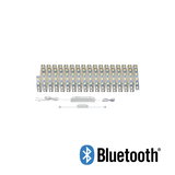 Bande LED blanche flexible avec contrôle Bluetooth, alimentation et contrôleur pour éclairage intelligent