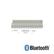 Elastyczna taśma LED z żółtymi diodami i białym zasilaczem, ściemnialna z Bluetooth