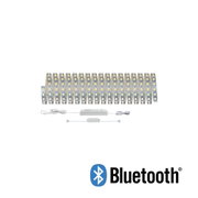 Bande LED flexible avec LEDs jaunes et alimentation blanche, dimmable avec contrôle Bluetooth
