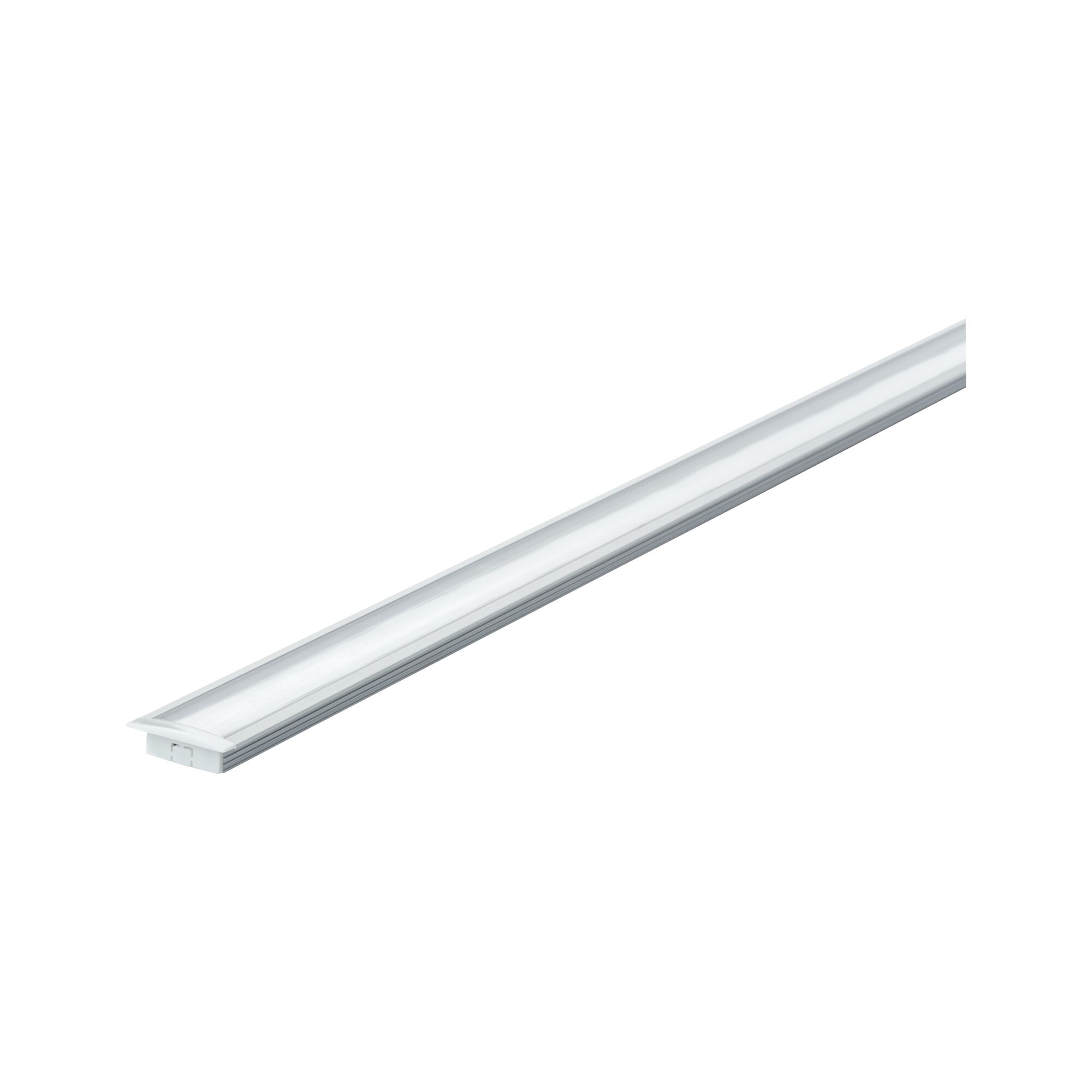 Profilé encastrable de strip LED Floor 2m Alu/Satiné Luminaire encastré LED blanc fin en aluminium pour éclairage intérieur moderne