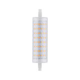 Ampoule LED R7s avec boîtier plastique transparent et LED blanc chaud pour éclairage économique