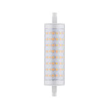 Ampoule LED R7s avec boîtier plastique transparent et LED blanc chaud pour éclairage économique