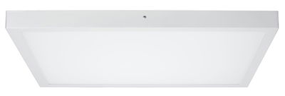 Plafonnier LED rectangulaire blanc en plastique pour éclairage intérieur moderne