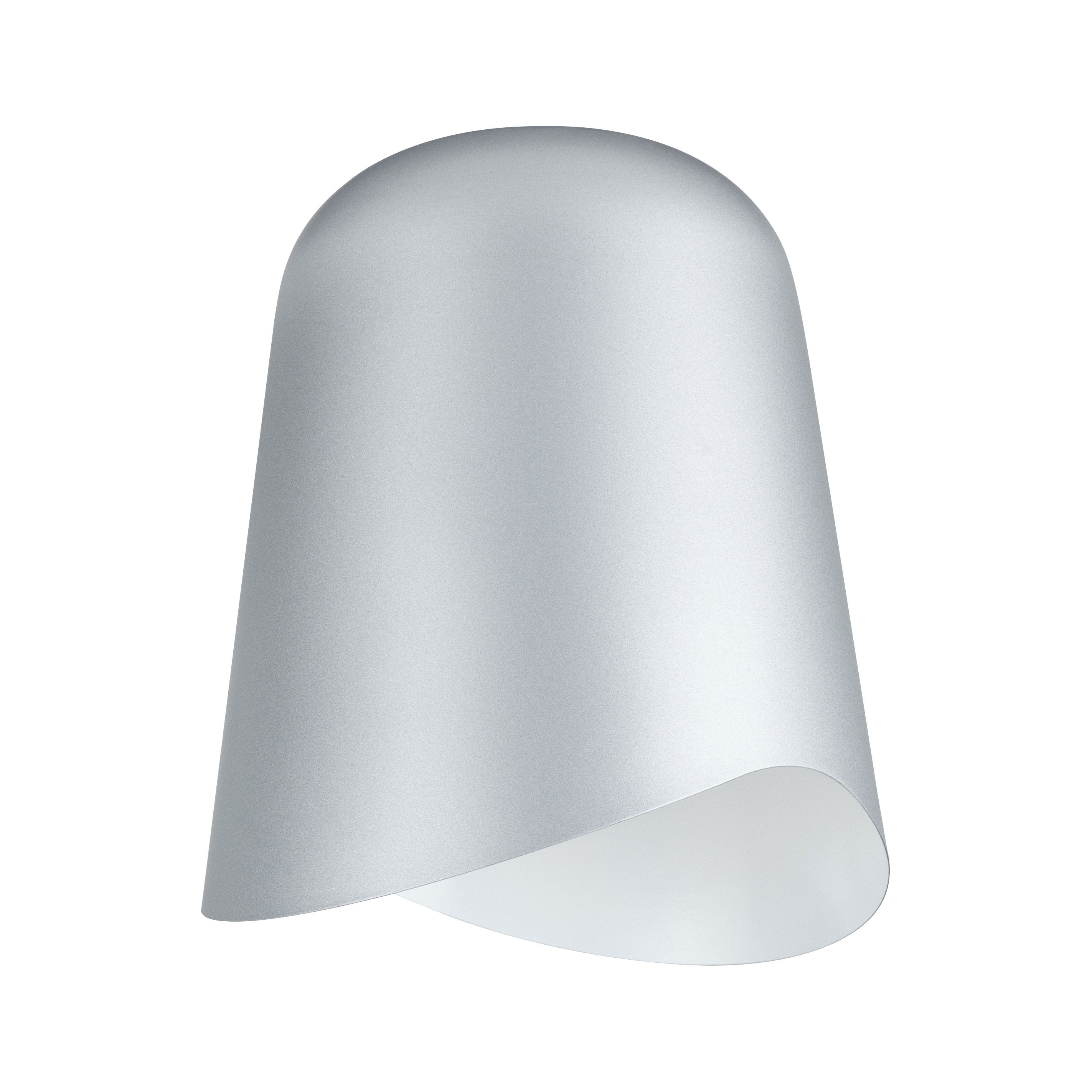 Moderner silberner Metall-Wandleuchter mit asymmetrischem Design für stilvolle Innenbeleuchtung