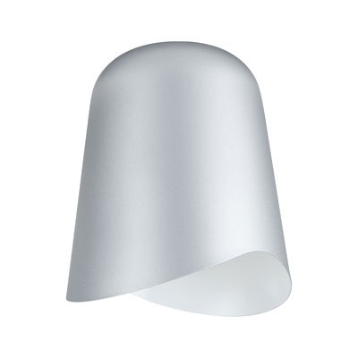 Moderner silberner Metall-Wandleuchter mit asymmetrischem Design für stilvolle Innenbeleuchtung