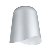 Modern silver metal wall light with asymmetrical design for stylish indoor lighting