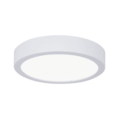 Plafonnier LED rond blanc en métal avec diffuseur pour un éclairage moderne
