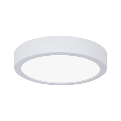 Runde weiße LED-Deckenleuchte aus Metall mit diffuser Abdeckung für modernes Raumlicht