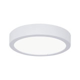 Runde weiße LED-Deckenleuchte aus Metall mit diffuser Abdeckung für modernes Raumlicht