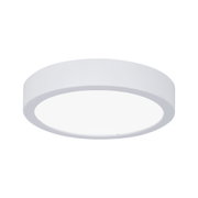 Round white LED ceiling light with matte housing for modern indoor lighting