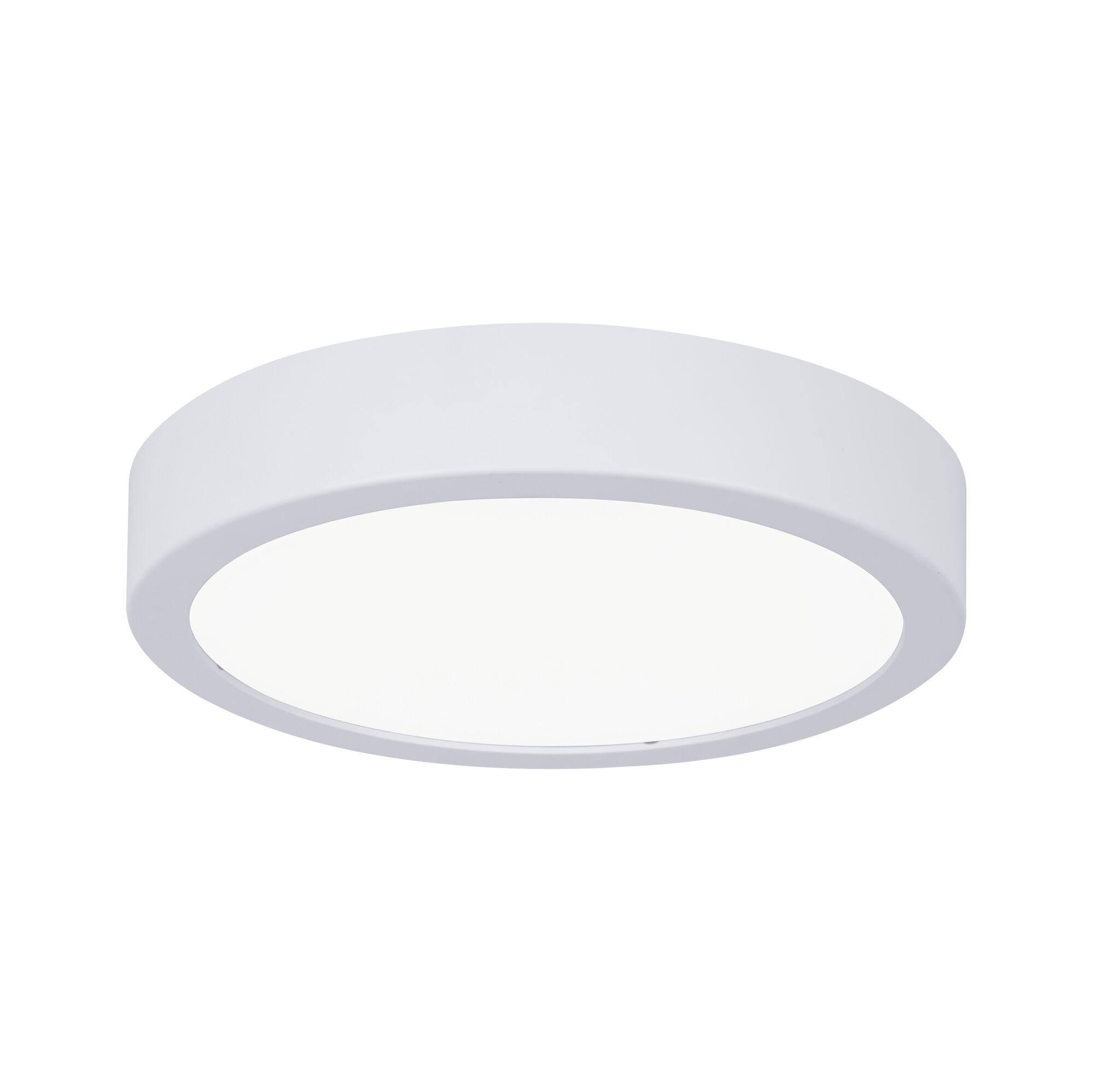 Ronde witte LED-plafondlamp met matte behuizing voor moderne binnenverlichting
