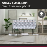 MaxLED 500 basisset met neutraal wit licht en voeding voor eenvoudige installatie thuis