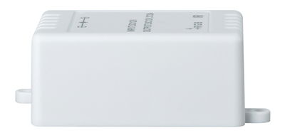 Compact white plastic LED controller for RGB lighting with IR receiver