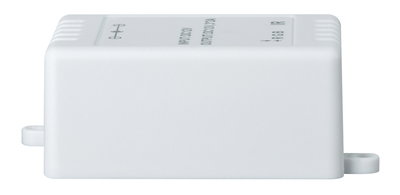 Compact white plastic LED controller for RGB lighting with IR receiver