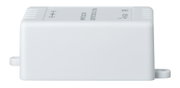 Compact white plastic LED controller for RGB lighting with IR receiver