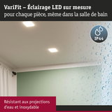 Éclairage LED blanc résistant aux éclaboussures avec indice IP44, parfait pour salle de bain