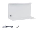 Applique murale blanche en métal avec interrupteur et câble gris pour éclairage intérieur moderne