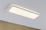 Plafonnier LED rectangulaire blanc avec éclairage indirect pour une ambiance moderne