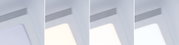 Plafonnier LED carré blanc avec température de couleur réglable pour éclairage moderne