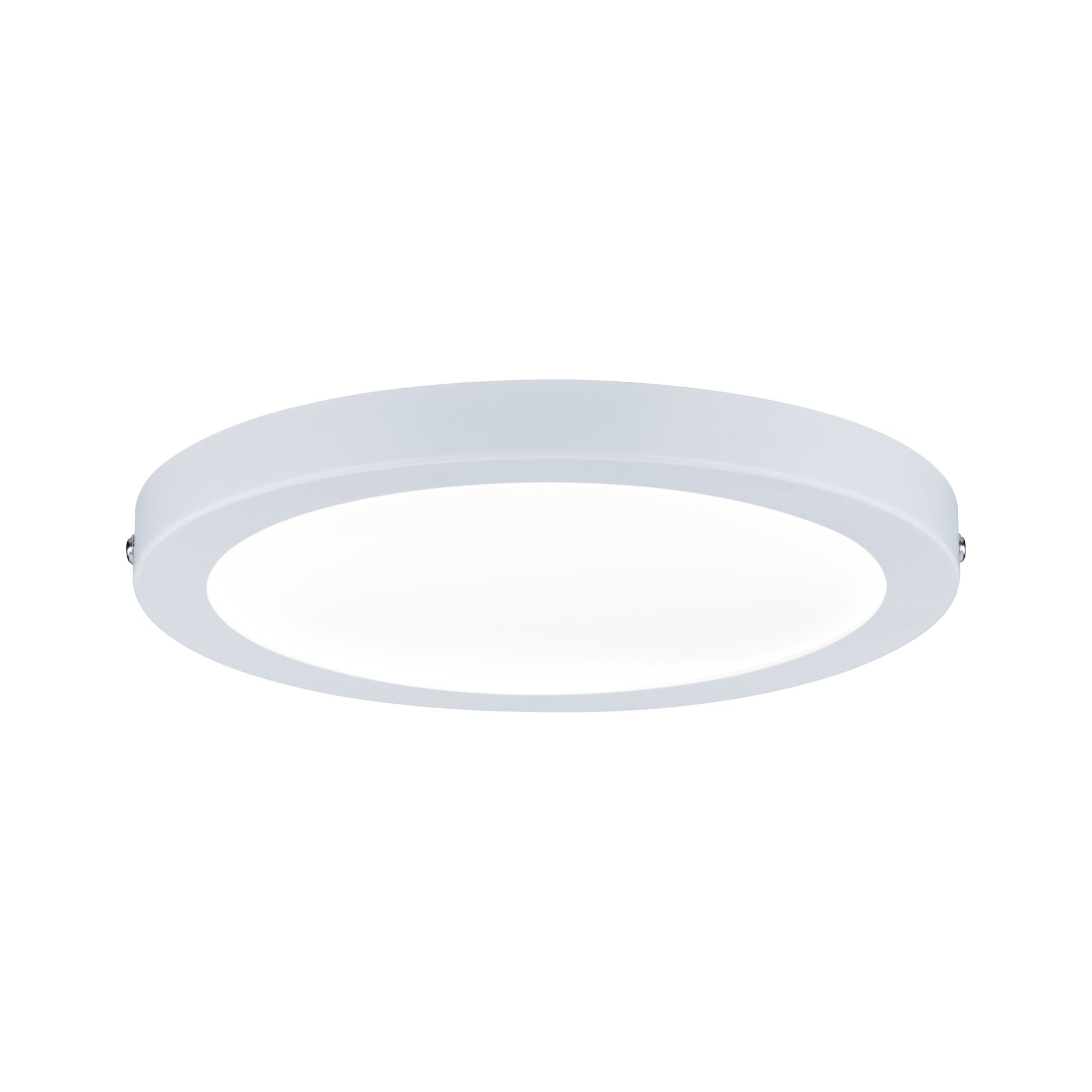 Round white LED ceiling light with matte diffuser for modern indoor lighting