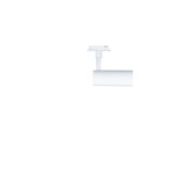 White metal LED track spotlight for modern indoor lighting and accent illumination