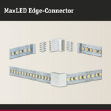 MaxLED Edge-Connector aus weißem Kunststoff für LED-Streifen-Verbindung und Beleuchtungssysteme