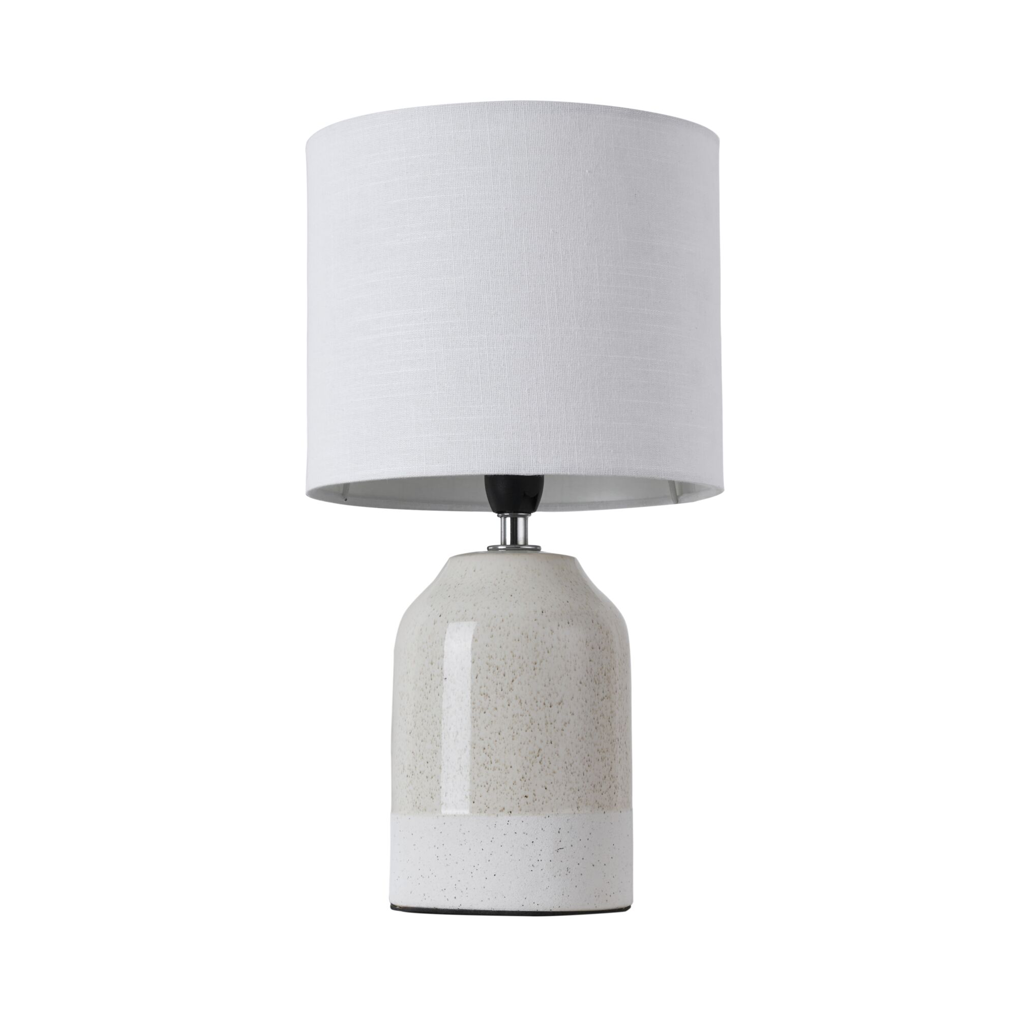 Paulmann Pauleen Tischleuchte Sandy Glow E14 max. 20W Beige/Weiß Tischlampe mit zweifarbigem Keramikfuß in Beige-Weiß und weißem Stoffschirm für Wohnraumbeleuchtung