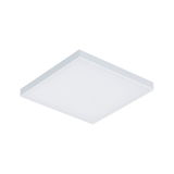 Plafonnier LED carré blanc au design plat pour un éclairage intérieur moderne