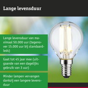 LED-lamp met lange levensduur in hand voor groene achtergrond, energiezuinige verlichting