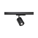 Spot LED noir en métal sur rail pour un éclairage intérieur flexible et moderne