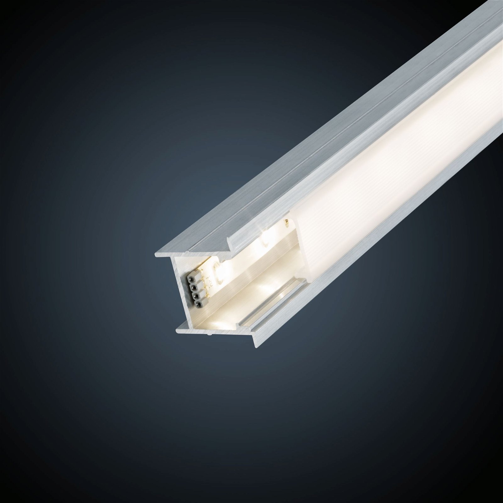 LED Strip Einbauprofil Deep 2m Alu eloxiert/Satin