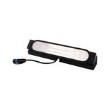 Schwarze LED-Leuchte mit diffuser Abdeckung und Kabelanschluss für moderne Innenbeleuchtung