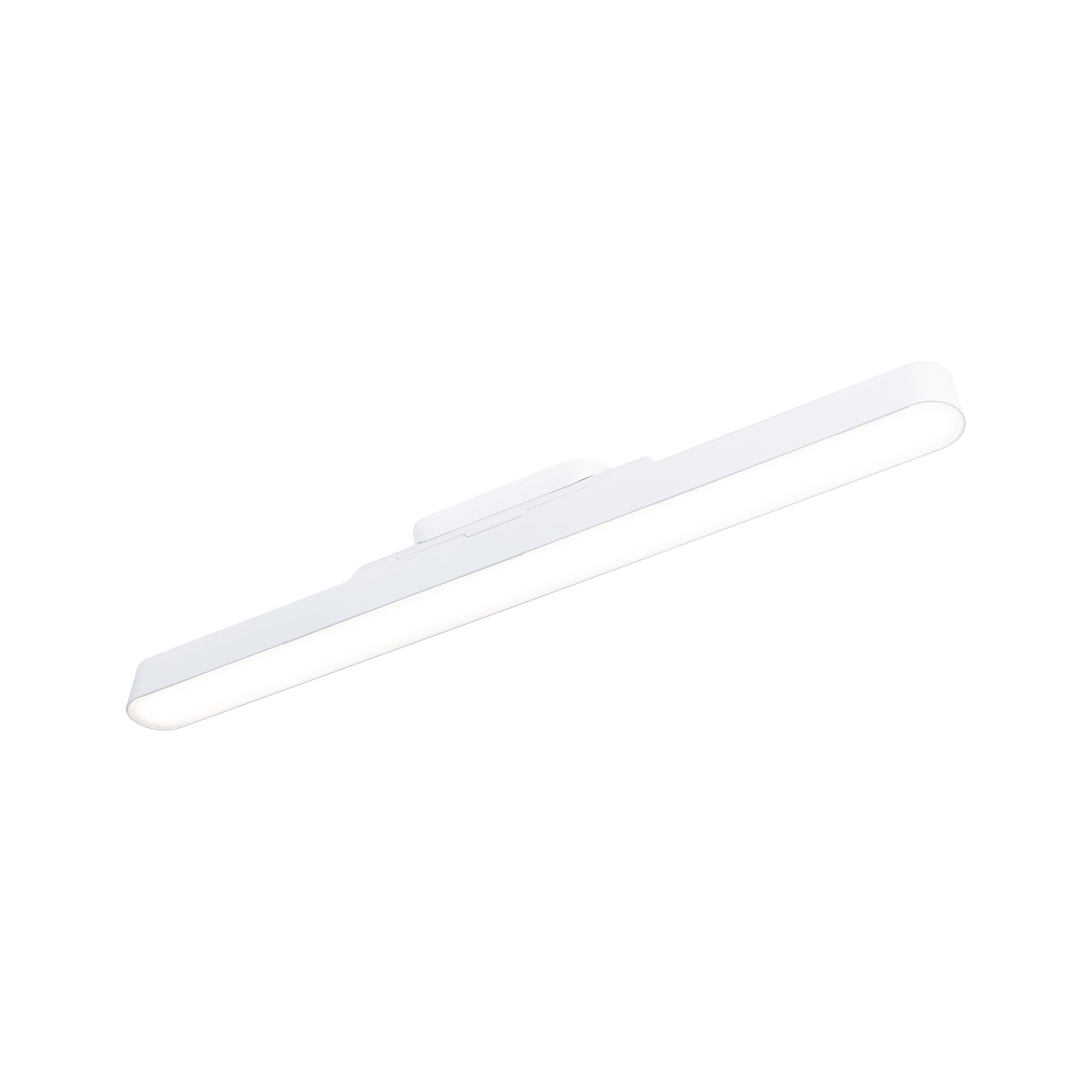Slim white LED wall light with diffused cover for modern home lighting
