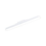 Slim white LED wall light with diffused cover for modern home lighting