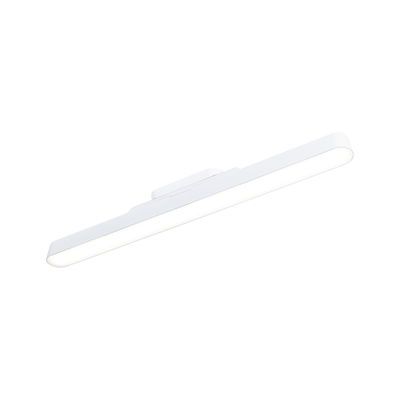 Slim white LED wall light with diffused cover for modern home lighting