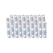 Flexibler LED-Lichtstreifen mit warmweißen und kaltweißen LEDs in transparentem Silikon für Wohnraumbeleuchtung