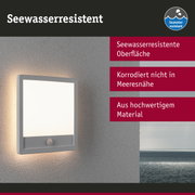 Weißes LED-Wandleuchte mit seewasserresistenter Oberfläche für Außenbereiche am Meer