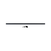 Black aluminum LED light bar with mounting accessories for modern indoor lighting