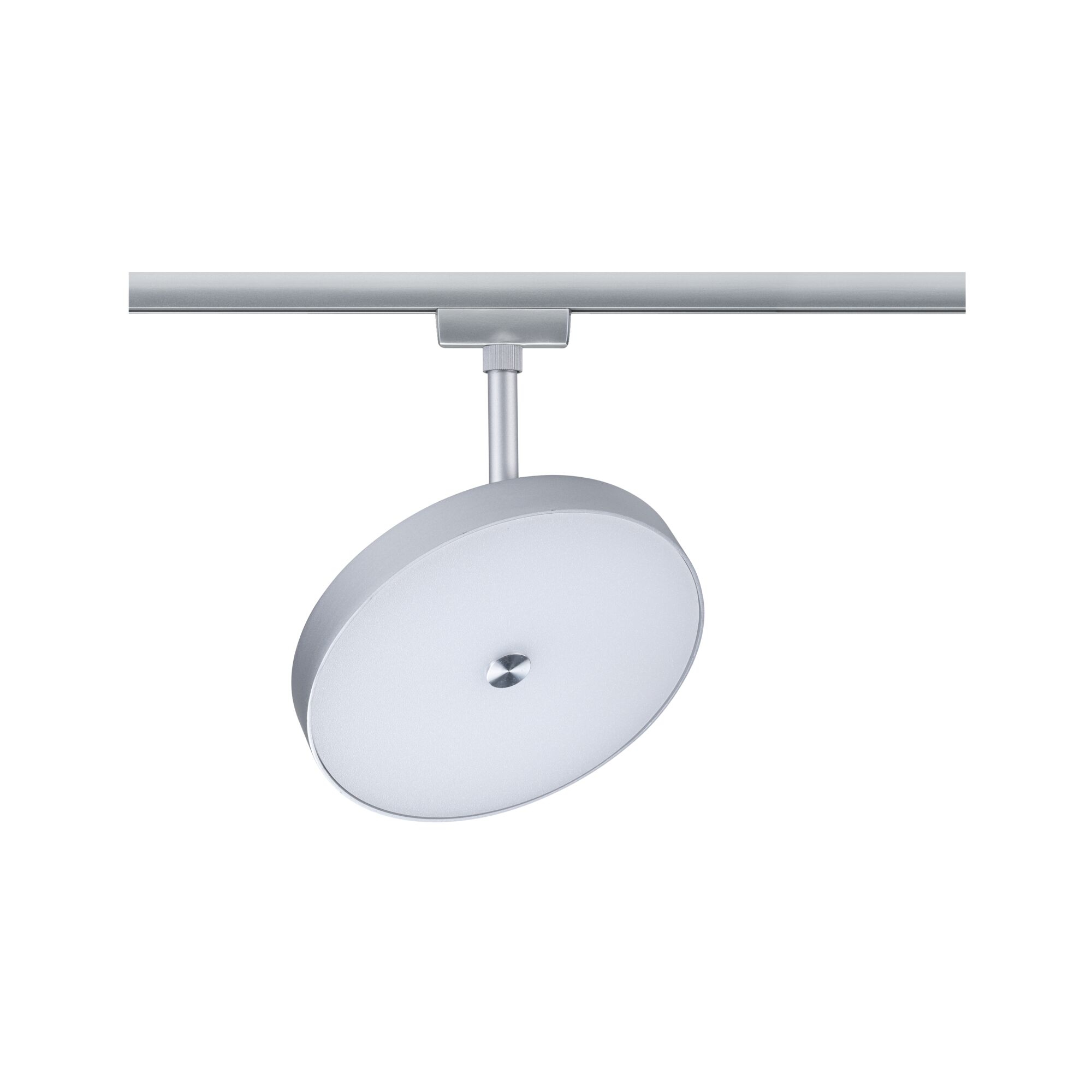 Ronde matte aluminium LED-spot op railsysteem voor moderne binnenverlichting