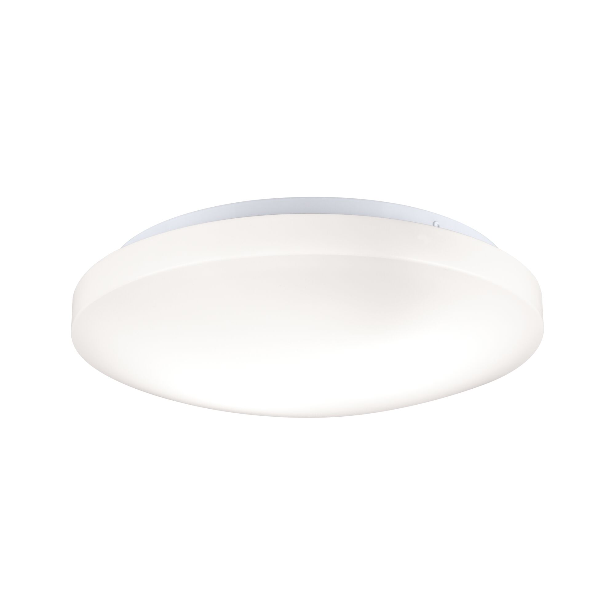Plafonnier Axin IP44 E27 230V max. 2x18W Blanc Plafonnier rond blanc en plastique avec technologie LED économique pour l'éclairage intérieur