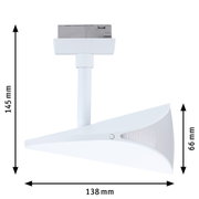 Weißer LED-Sensorleuchte mit Abmessungen 145x138x66 mm für energiesparende Beleuchtung
