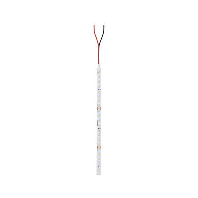 LED strip light with white LEDs and red and black wires for versatile lighting applications