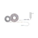 Bande LED blanche avec adaptateur, éclairage flexible pour décoration intérieure