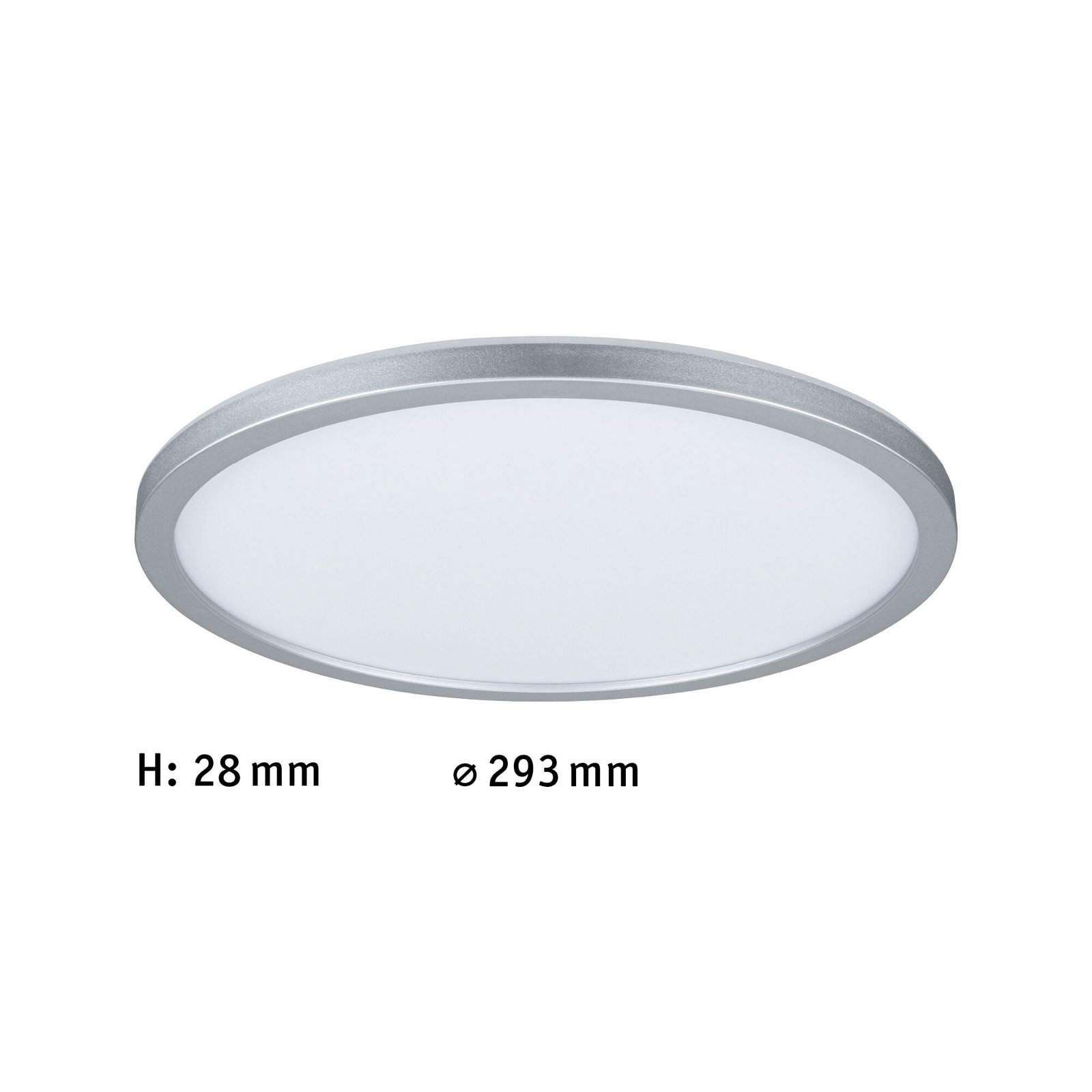 Panneau LED Atria Shine Backlight rond 293mm 16W 1600lm 3000K Chrome mat