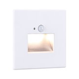 White LED stair light with motion sensor made of plastic for energy-saving lighting