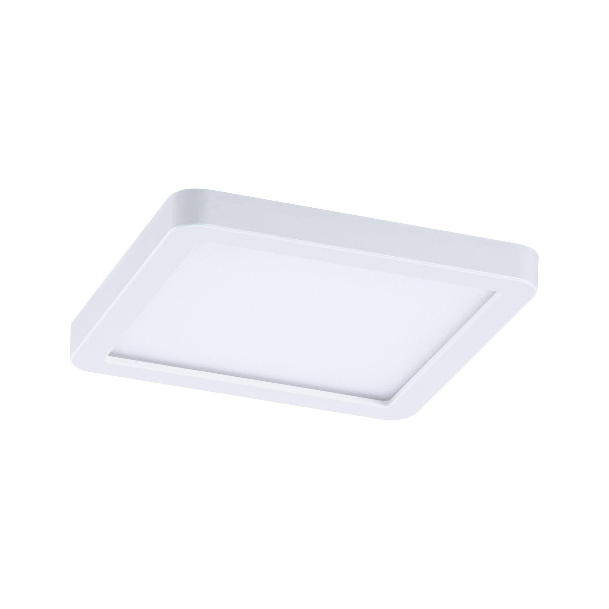 Quadratische weiße LED-Deckenleuchte aus Kunststoff mit modernem Design für Wohnräume