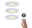 Spot encastré LED Calla Kit de 3 orientable IP65 rond 90mm 30° 5,5W 400lm 230V White Switch Blanc Trois spots LED encastrés blancs avec température de couleur réglable et main sur interrupteur mural blanc.