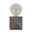 Pauleen Lampe à poser Silver Jewel E27 max. 20W Argent Lampe de table moderne avec base en béton gris et ampoule claire pour un éclairage élégant